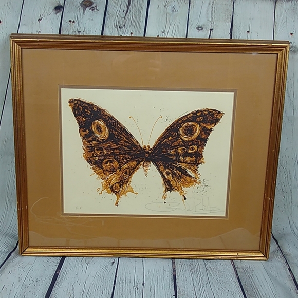 The butterfly Gary Hinte Serigraph Artist Print